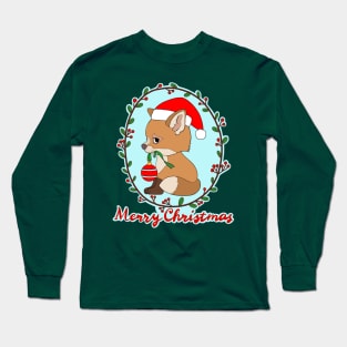 Christmas Fox Long Sleeve T-Shirt